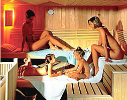 Sauna in der Resl-Hütte